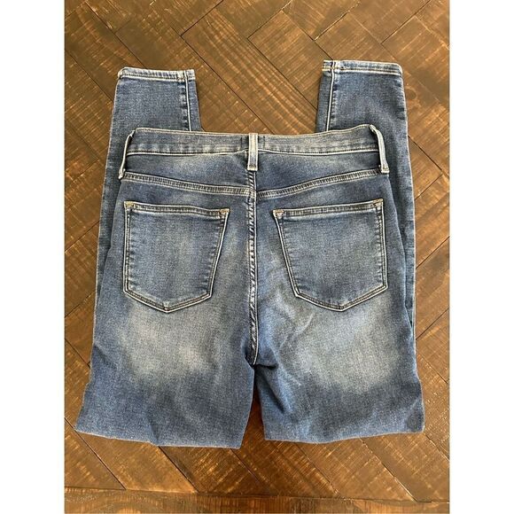 J. Crew Classic Medium Wash Stretch High Rise Skinny 5 Pocket Jeans Size 28 - Picture 6 of 6